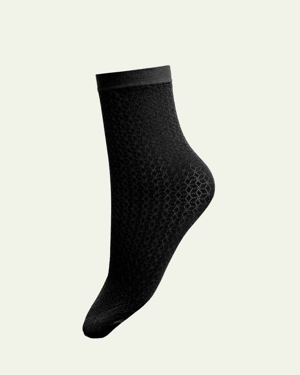 Mosaic Jacquard Crew Socks